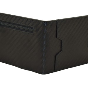 <b>Men's</b> Carbon Fiber Bi-Fold <b>Wallet</b> Slim Geometric Pattern Daily Use Fold Closure Personalised Front Pocket Money Clip <b>Wallet</b> - Product Image 4