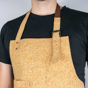 Tabliers de chef en toile marron très demandés pour hommes, durables, avec sangles réglables et poches, en vente en gros - Product Image 5