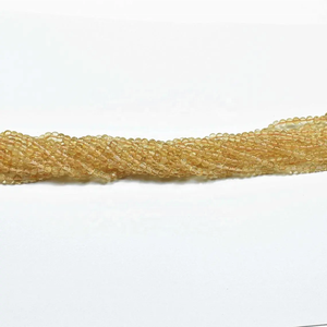 ลูกปัดหินสีเหลืองมะนาวธรรมชาติขนาด4มม. 5มม. 6มม. ทำด้วยมือรักษาอัญมณีสำหรับทำสร้อยคอ - Product Image 3