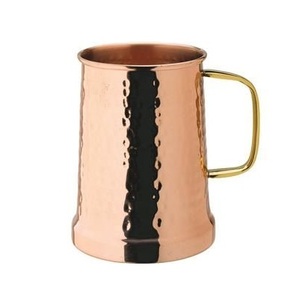 Mug à jus en cuivre martelé avec paille, réutilisable, de qualité alimentaire, pour la consommation, fournitures pour hôtels, bars et restaurants - Product Image 3