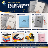 Sacs refermables en PE givré avec logo personnalisé imprimé, emballage durable pour chaussettes, sous-vêtements, t-shirts et pantalons
