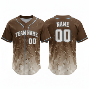 Maillot de baseball personnalisé pour adultes, imprimé par sublimation, tissu en maille, confortable, durable, séchage rapide, respirant, vêtements de sport unisexes - Product Image 2