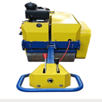 Rouleau compacteur à double tambour de qualité supérieure pour la compactation du sol et de l'asphalte, destiné aux projets de construction et de réparation routière