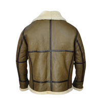 Vestes en cuir décontractées pour hommes en peau de mouton marron de qualité supérieure, fabrication sur mesure, mode d'hiver avec col en fourrure, veste tendance