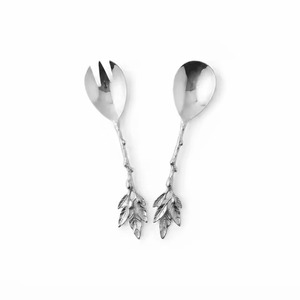 Ensemble de service élégant en or de qualité alimentaire pour salade, finition mate, fourchette et cuillère en métal, résistant à la rouille, couverts de mariage - Product Image 3