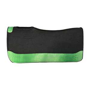 Tapis de selle en feutre de laine occidentale de qualité supérieure, renforcé en cuir, équipement d'équitation personnalisé, vente en gros, fabricant d'usine - Product Image 1
