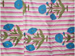 Tissu en coton imprimé numérique à motifs floraux indiens de qualité supérieure à 100 %, prix de gros - Product Image 3