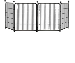 Valla de seguridad de forma cuadrada de Metal negro de fácil montaje para plantas de jardín Barrera de hierro decorativa y enrejado de jardín - Product Image 1