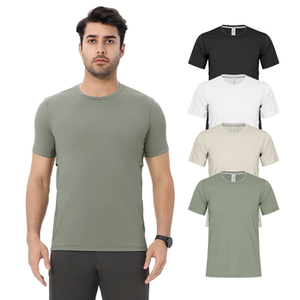 Best Selling <b>Men's</b> Fitness Crew T-<b>Shirt</b> 100% Cotton Durable Comfortable Regular Fit Design Casual Solid Breathable <b>Compressed</b> - Product Image 4