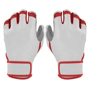 Guantes de Bateo ELIXE SPORTS de Cuero Blanco con Palma Acolchada, Cierre de Velcro, Duraderos, Unisex, para Adultos, Entrenamiento, Ambidiestros - Product Image 1