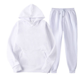 Ensemble de survêtement personnalisé avec logo, sweat-shirt et pantalon de jogging unis, nouvelle mode, vêtements de sport pour couples, survêtement pour hommes, 2 pièces, haute qualité - Product Image 5
