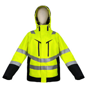 Chaqueta de Seguridad Reflectante de Alta Visibilidad para Trabajo, con Múltiples Bolsillos, Elegante, Impermeable, de Manga Larga, Ropa de Trabajo de Alta Visibilidad - Product Image 1