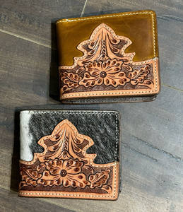 กระเป๋าสตางค์ใบสั้นแบบพับสองด้านทำจากหนังวัวคุณภาพสูงสำหรับผู้ชายกระเป๋าใส่บัตรเครดิต - Product Image 5