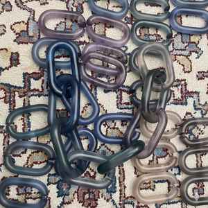 Chaîne créative en résine colorée, chaîne tendance - Product Image 2