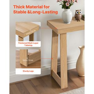 Console moderne en bois de 36 pouces, table étroite et longue pour canapé, bureau derrière le canapé, meuble d'appoint rectangulaire pour entrée - Product Image 5