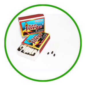 200 rellenos más vendidos, cerillas de seguridad de cera en caja de cartón Premium con logotipo privado, calidad de exportación desde la India - Product Image 1