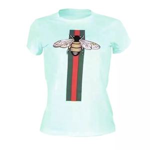 Camiseta de Verano para Mujer, Diseño Personalizado, Tejido Premium, Manga Corta, Corte Ajustado, Ecológica, Transpirable, de Alta Calidad - Product Image 1