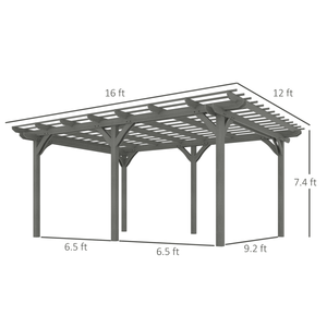 Pergola per Barbecue e Cucina all'Aperto, Gazebo per Uso Tutto l'Anno - Product Image 3