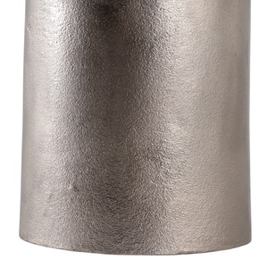Sophisticated Silver Nickel Pillar <b>Candle</b> Stand With A Clear Glass <b>Hurricane</b> Modern Spherical Design For Luxury Home Decoration - Product Image 6