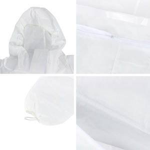 Macacão de proteção descartável tipo 5 6 para tecido não tecido barato, roupa de isolamento antiestático SMS PPE - Product Image 5