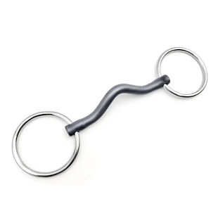 Équipements équestres sur mesure Fager Hanna : Mors à anneaux mobiles en titane conçus pour un maximum de soulagement de la langue du cheval - Product Image 1