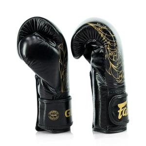 ถุงมือชกมวย Fairtex สีดำ คุณภาพพรีเมียม ขายดีอันดับต้นๆ ผลิตจากหนังแท้ ออกแบบพิเศษ จับกระชับมือ รุ่น Glory - Product Image 3