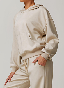 Custom Logo High Quality Women Lightweight Casual <b>Workout</b> Sports Top Oversized Gym Sweatshirt Luxury <b>Hoodie</b> for Women - Product Image 5