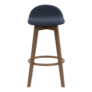 Elegant Minimalist Upholstered Bar Chair Counter Chair with Ergonomic Padded Seat for Kitchen Island and Dining Area - Product Image 2