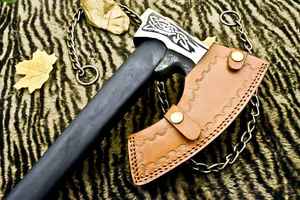 Hache de survie Viking en acier à haute teneur en carbone pour le camping en plein air, manche en bois, vente en gros, bricolage, travail du bois industriel - Product Image 5