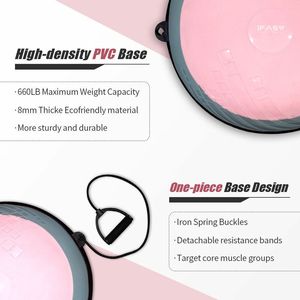 Palla per l'allenamento dell'equilibrio da 23 pollici, capacità di carico 660 libbre, design anti-esplosione e antiscivolo, con banda resistente - Product Image 4