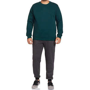 Service OEM personnalisé, dernier design, sweat-shirt pour homme en couleur unie / sweat-shirt à col rond à manches longues pour homme, prix de gros - Product Image 3