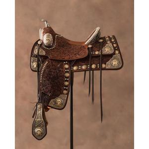 BS International NA295 Vintage Style Genuine Leather Bamboo Race Saddle Custom Engraving Sustainable Design-Durable Equestrian - Product Image 4