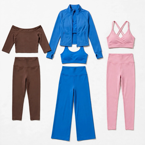 Women's Fitness <b>Gym</b> <b>Set</b> Premium Performance Sportswear Moisture Wicking Quick Dry Breathable Wrkout Training Activewear 2 Pieceo - Product Image 2