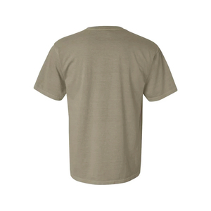 T-shirts décontractés pour hommes à col rond, 100% coton peigné, tissu teint en pièce, logo sur le devant, séchage rapide, respirant, manches courtes - Product Image 2