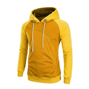 Men's Color Blocking Hooded <b>Sweatshirt</b> French Terry Casual Winter Wear Pocket Design Regular Fit Waterproof Windproof 100% - Product Image 5