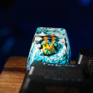 Keycaps Artisanat Forêt Mystique, Keycaps Artisanat Personnalisé, Keycaps Anime Mignons, Keycaps Verts, Ensemble de Keycaps, Keycaps en Bois - Product Image 6