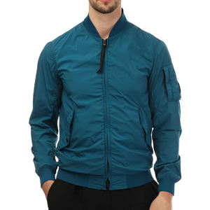Chaqueta Bomber Ligera de Primavera para Hombre, con Bordado Frontal de Chenilla, Reversible, Resistente al Viento, 100% Poliéster, Cuello Alto con Cremallera - Product Image 6