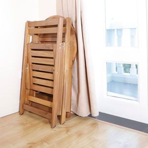 Fournisseur de meubles d'extérieur au Vietnam, table ronde en bois conçue pour une utilisation en intérieur et en extérieur, dotée d'une construction solide - Product Image 2