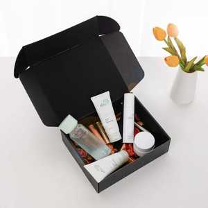 Cajas de Envío de Cartón Corrugado Negro Personalizadas para Pequeños Regalos, Embalaje Ecológico con Laminado Mate - Product Image 6