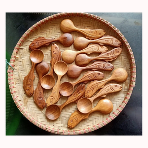 Vietnam Natural Wooden <b>Spoon</b> | Handmade Carved Coffee Tea <b>Measuring</b> Scoop for Kitchen Use - Product Image 6