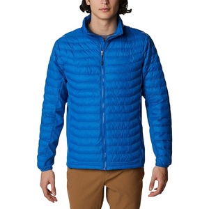 Chaqueta Acolchada Impermeable y Cortavientos con Capucha Personalizada, Color Azul Cielo, para Hombre, Talla Grande, Invierno, Moda Londinense, Estilo Urbano, Bordada - Product Image 1