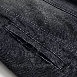 Veste en jean premium pour homme, boutonnée, effet délavé, vêtement d'extérieur élégant et décontracté à manches longues, veste en jean moderne pour homme - Product Image 4