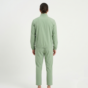 Winter Women's Hooded Solid Fleece 2-Piece Long <b>Set</b> Tracksuit with Short Top and Knee-Length Pants 100% Cotton - Product Image 5