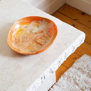 Bol en résine époxy fait main de luxe, coloré, poli, ovale, pour servir, meilleur prix, artisanat décoratif pour la maison - Product Image 2