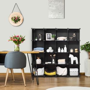 16-Cube <b>Plastic</b> Storage Organizer with Rustproof Steel <b>Frame</b> Cube Storage Bins - Product Image 4