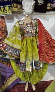 New Latest Arrival Women <b>BlacK</b> <b>And</b> <b>Red</b> Color Embroidered Afghan Handmade Party Dress Full Sleeves Women Dress 2027 - Product Image 6