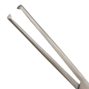 Rochester Ochsner Forceps <b>9</b>″ Straight 1x2 Teeth Stainless Steel Surgical Hemostatic Locking Instrument - Product Image 4