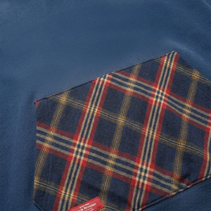 Nouvelle arrivée : Sweat à capuche court zippé pour homme, 100 % coton French Terry, patchwork, color block, à carreaux, veste streetwear personnalisée - Product Image 6