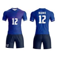 Pakaian Olahraga Sepak Bola Pria Lengan Setengah 100% Poliester Harga Grosir Seragam dan Jersey Sepak Bola