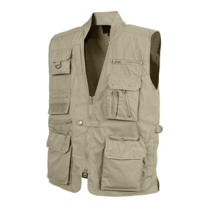 Gilet de chasse personnalisé Upland, orange vif, camouflage beige, anti-épines, gilet de chasse TI-MHV-006, gilet de tir en plein air - Product Image 3